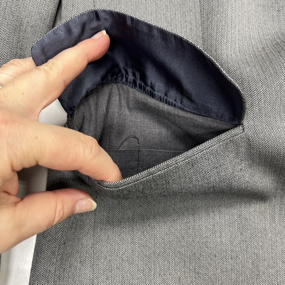 VTG Ralph Lauren Polo University Club Wool Herringbone Blazer Sz 42L USA Made - Picture 9 of 16
